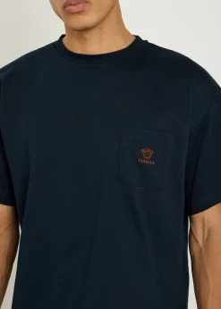 Logo-embroidered cotton T-shirt