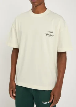 Logo-embroidered cotton T-shirt