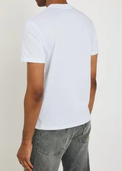 Logo-embroidered cotton T-shirt