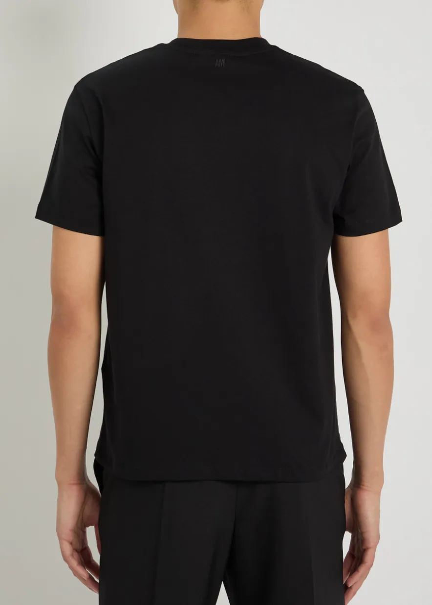 Logo-embroidered cotton T-shirt