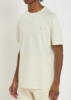Logo-embroidered cotton T-shirt