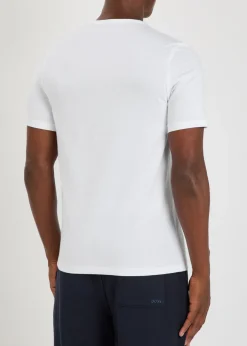 Logo-embroidered cotton T-shirt - set of three