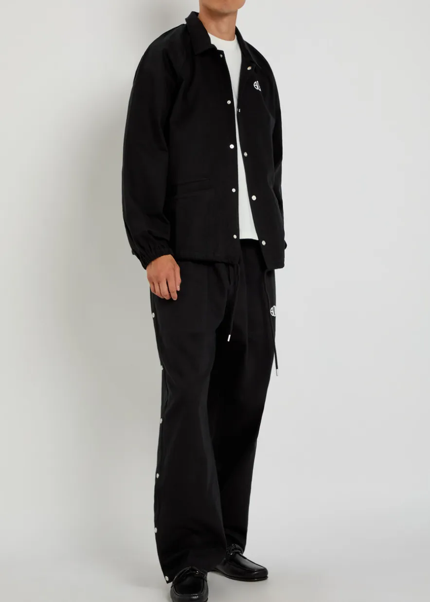 Logo-embroidered cotton-twill track jacket