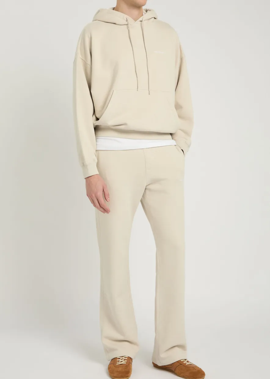 Logo-embroidered hooded cotton-blend sweatshirt
