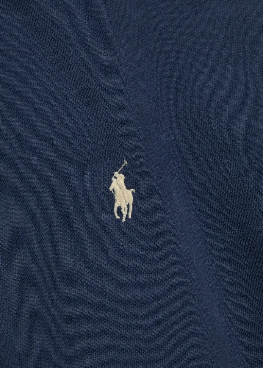 Logo-embroidered hooded cotton sweatshirt
