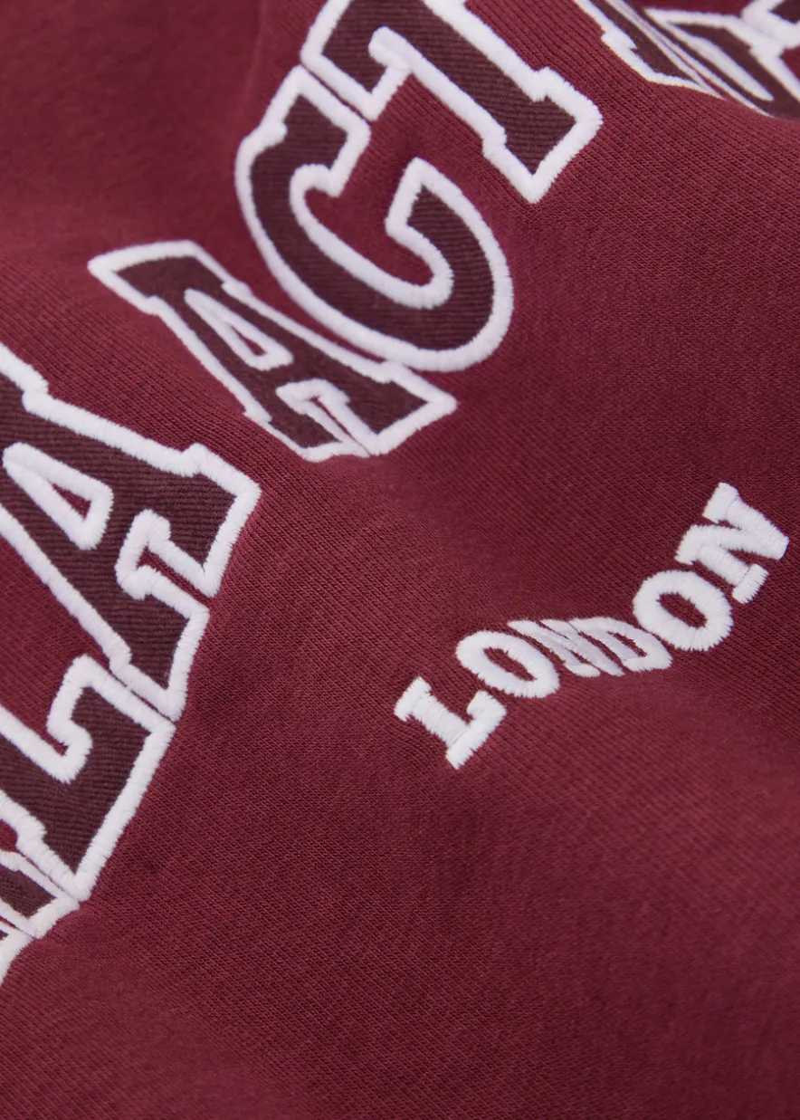 Logo-embroidered hooded cotton-blend sweatshirt