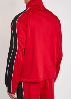 Logo-embroidered jersey track jacket