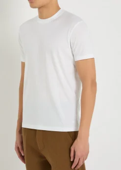 Logo-embroidered jersey T-shirt