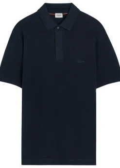 Logo-embroidered piqué cotton polo shirt