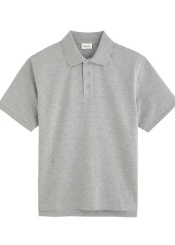 Logo-embroidered piqué cotton polo shirt