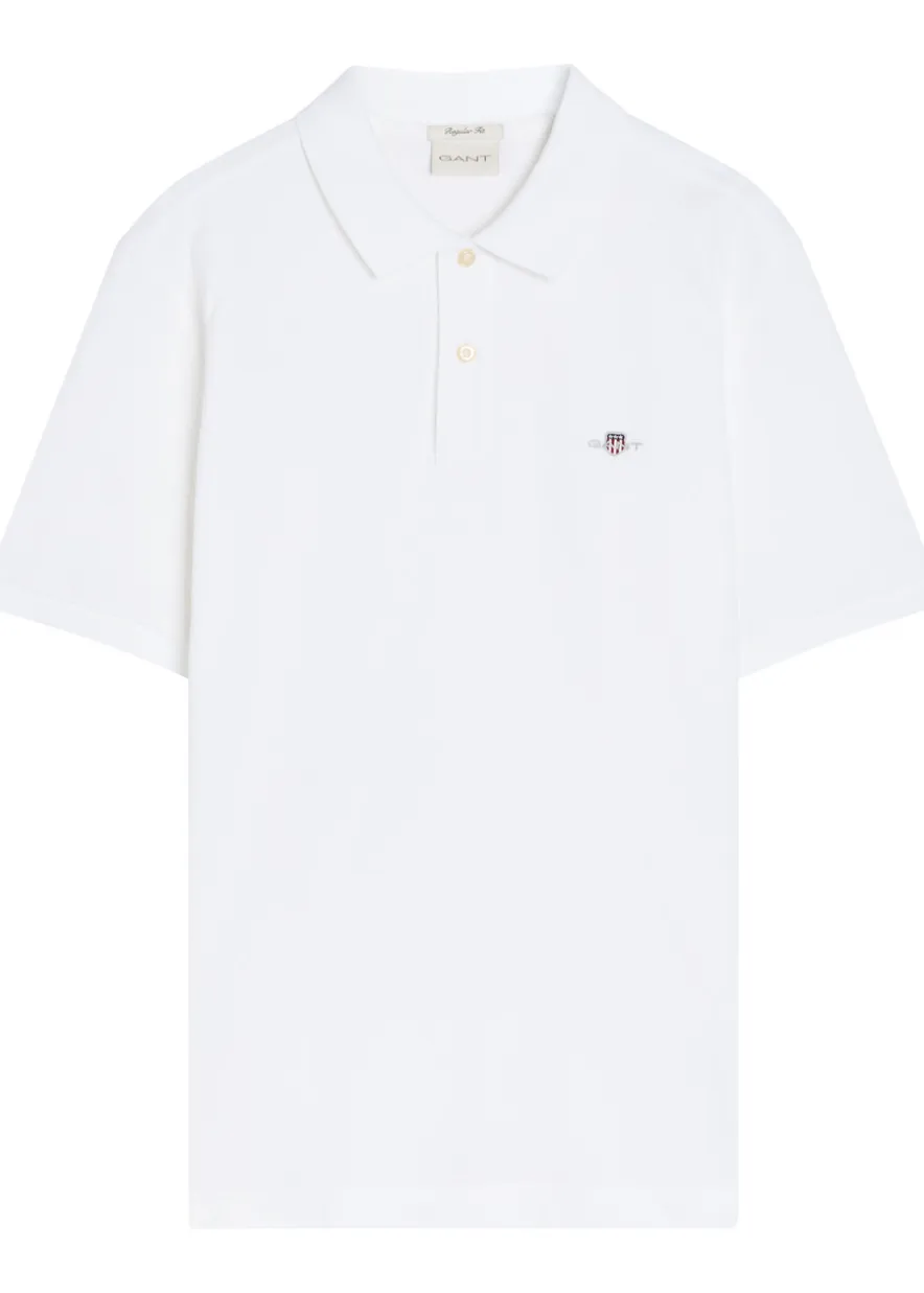 Logo-embroidered piqué cotton polo shirt