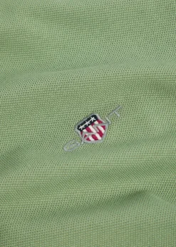 Logo-embroidered piqué cotton polo shirt