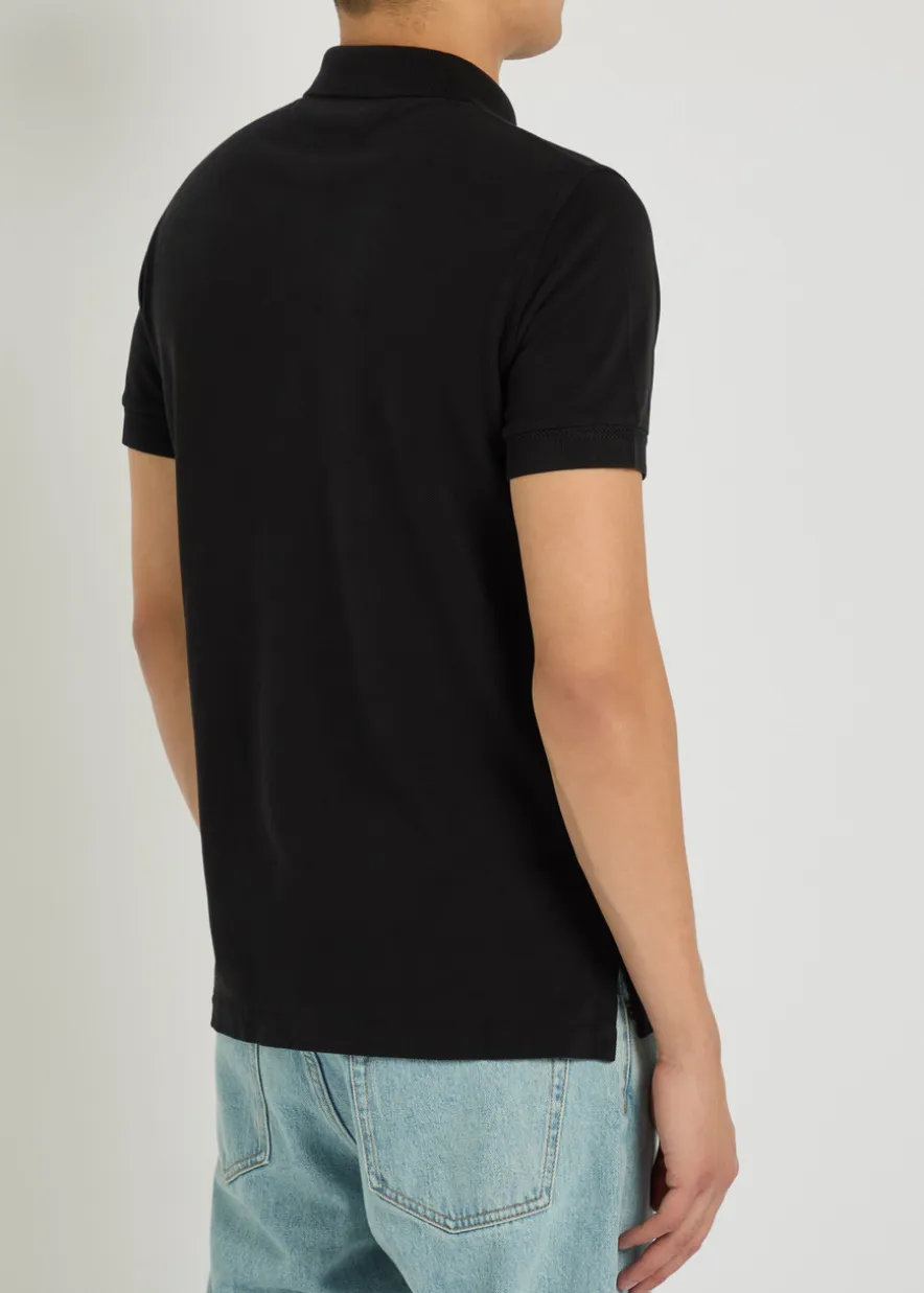 Logo-embroidered piqué polo shirt