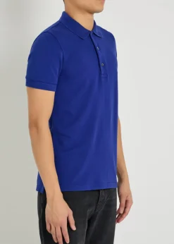 Logo-embroidered piqué polo shirt