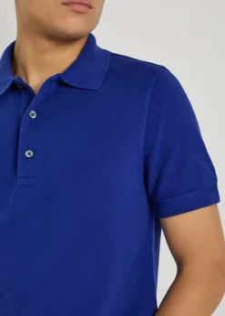 Logo-embroidered piqué polo shirt