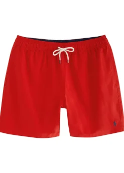 Logo-embroidered shell swim shorts