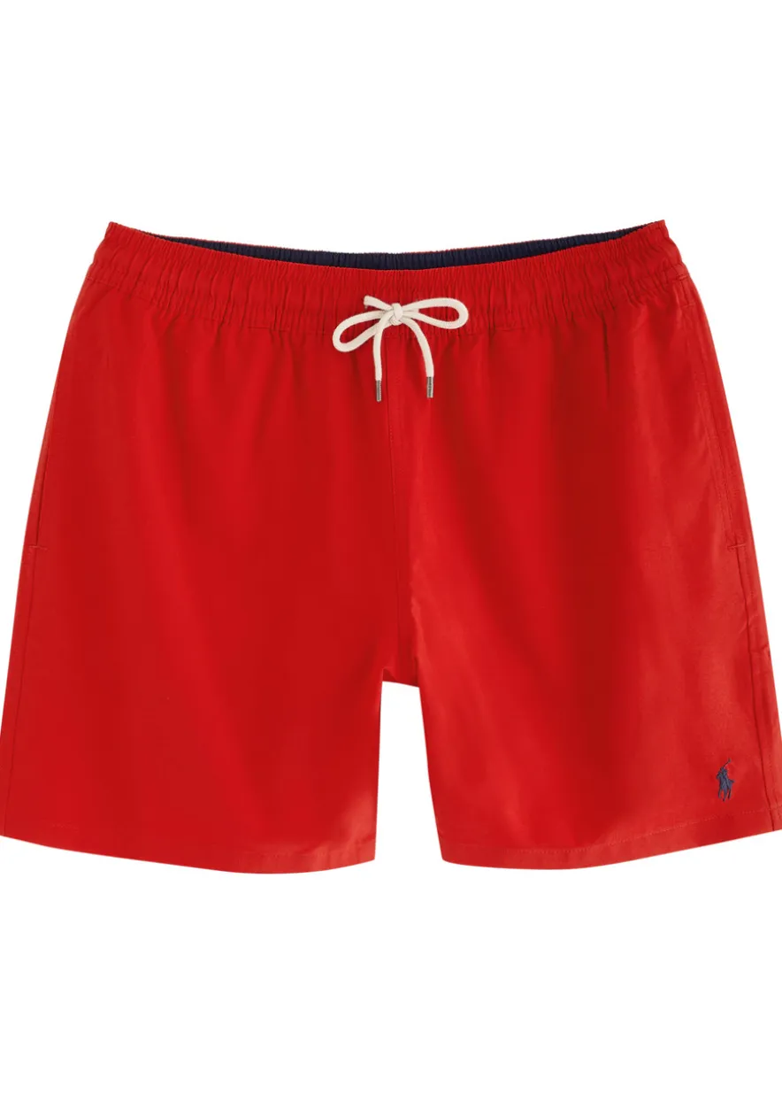 Logo-embroidered shell swim shorts
