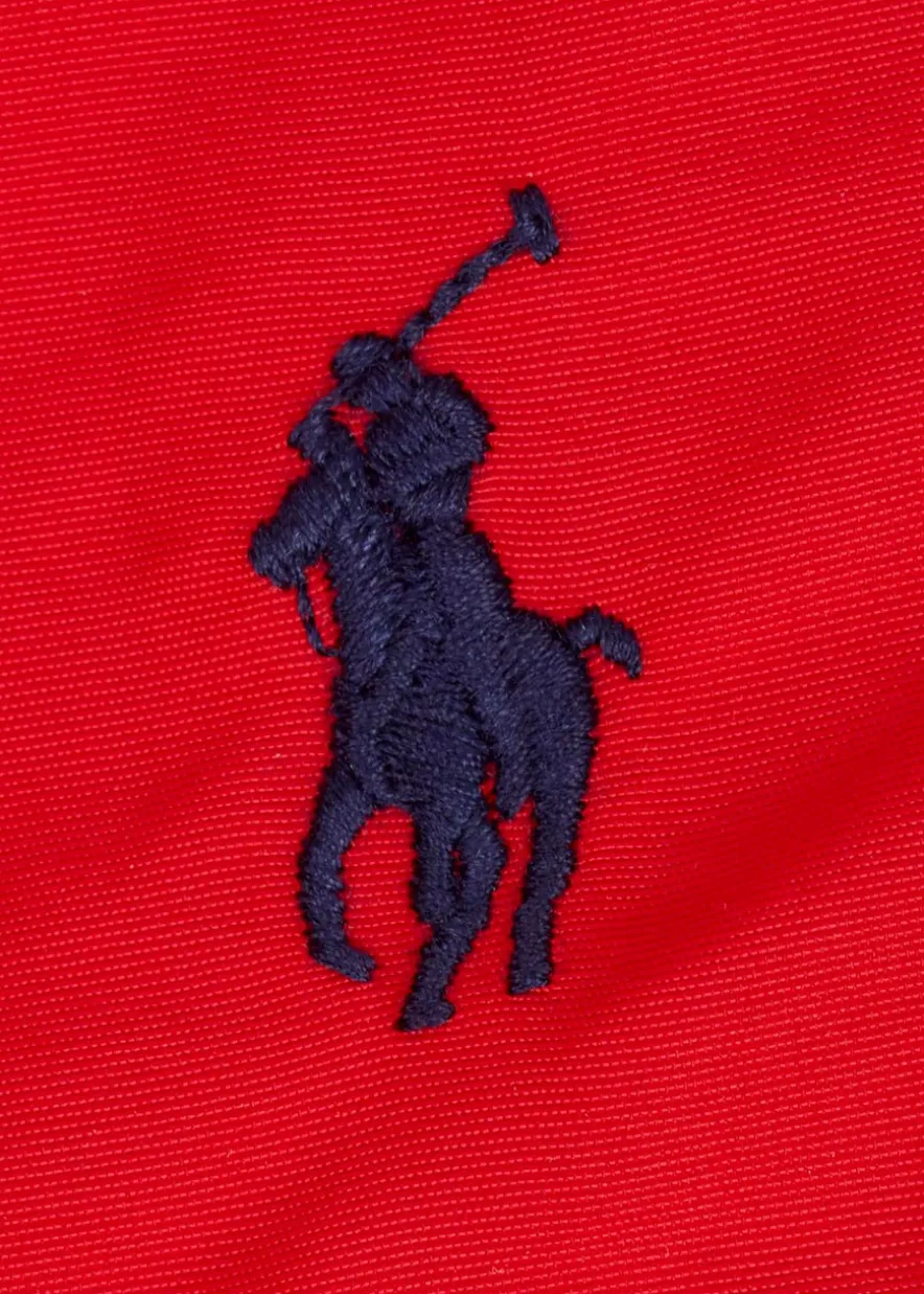 Logo-embroidered shell swim shorts