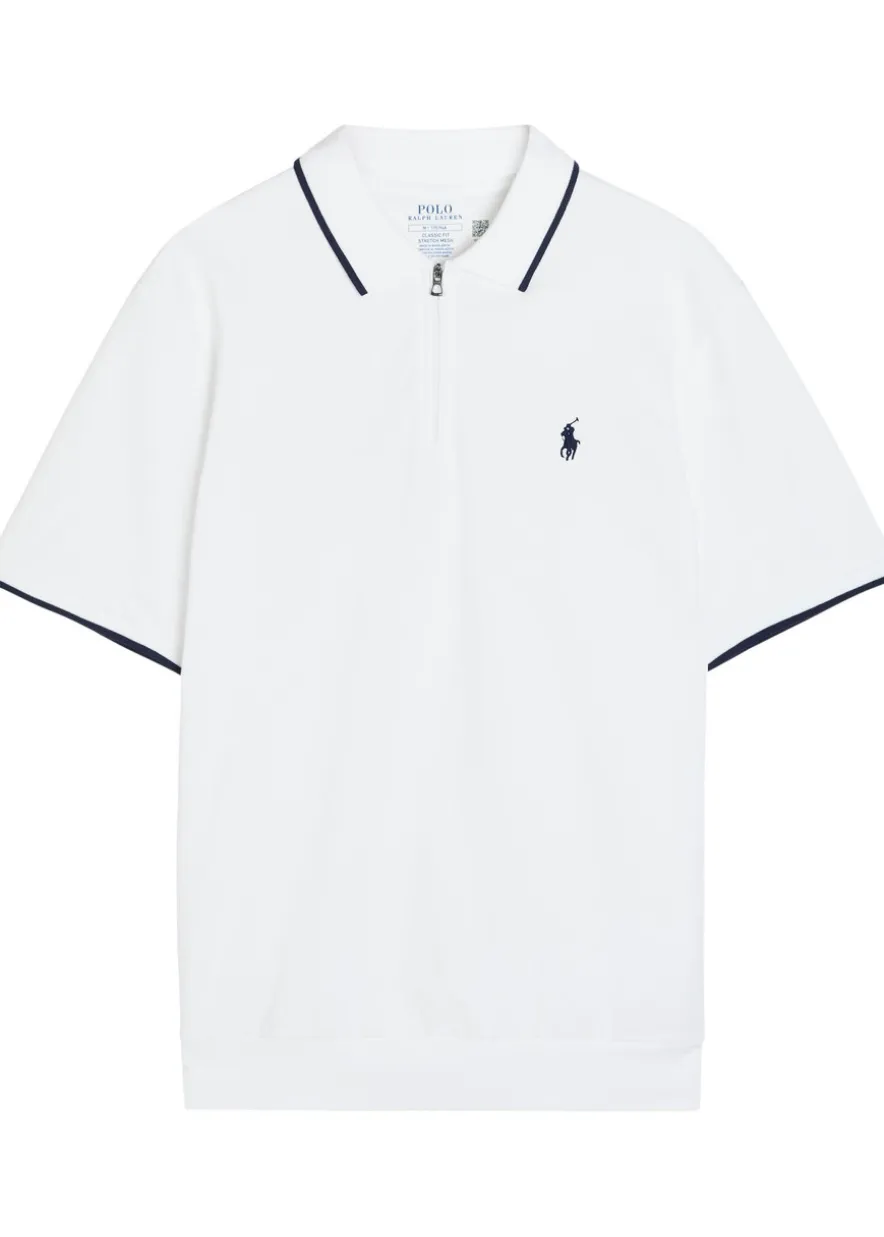 Logo-embroidered stretch-cotton polo shirt