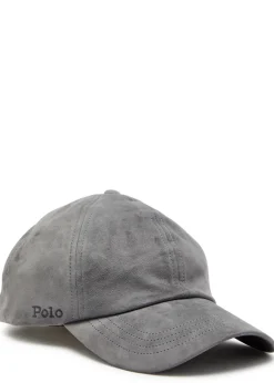 Logo-embroidered suede cap