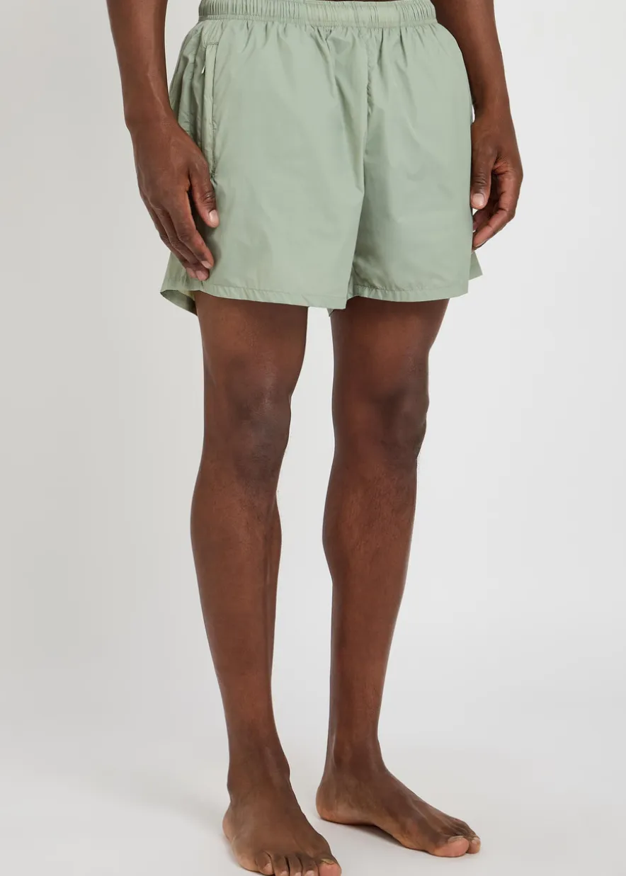 Logo-embroidered swim shorts