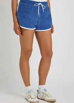 Logo-embroidered terry shorts