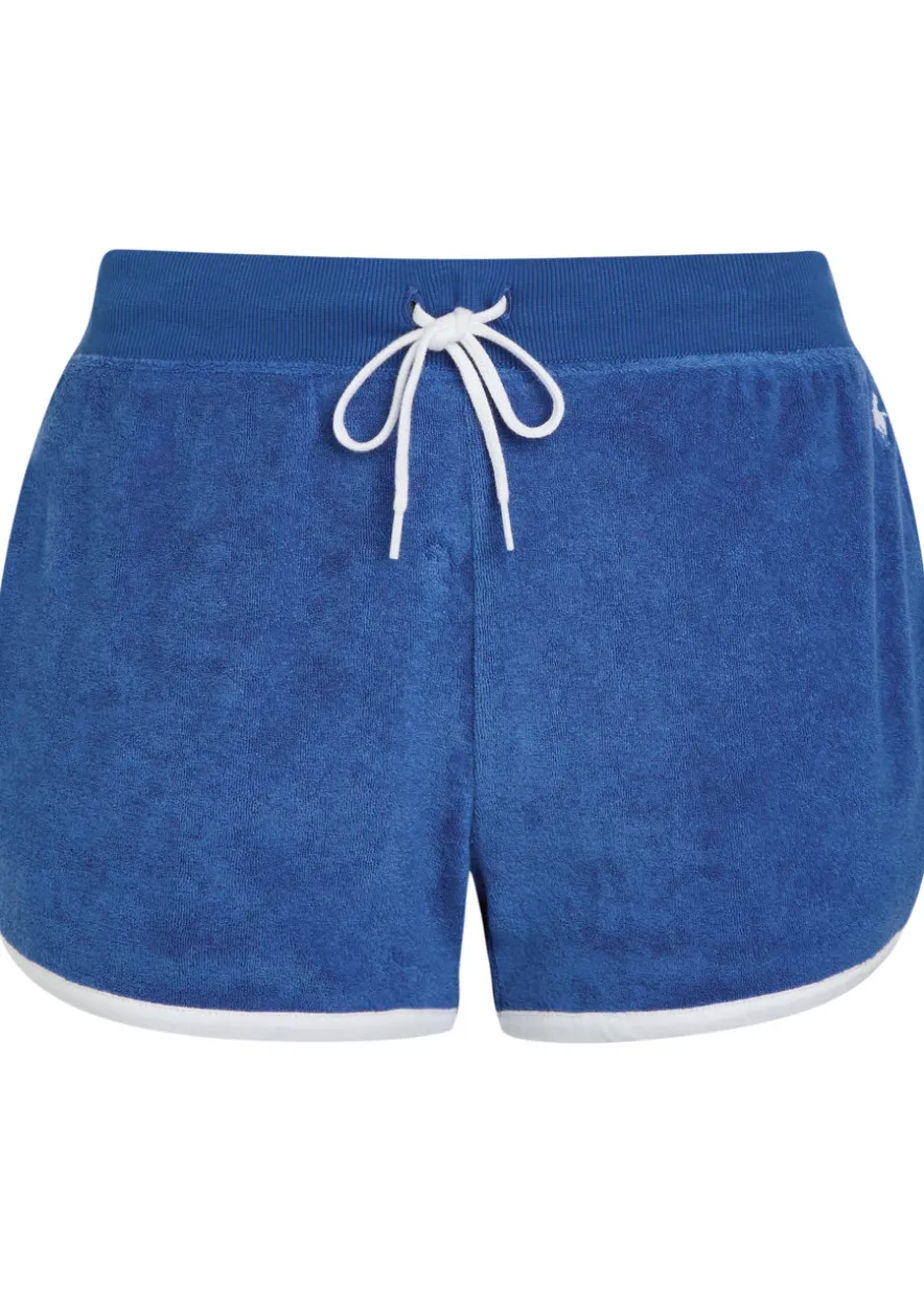 Logo-embroidered terry shorts