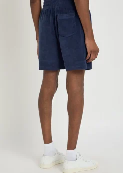 Logo-embroidered terry shorts