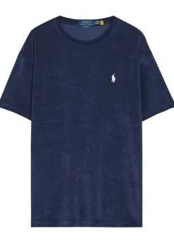 Logo-embroidered terry T-shirt