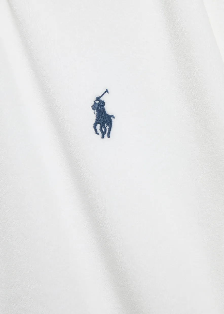 Logo-embroidered terry T-shirt