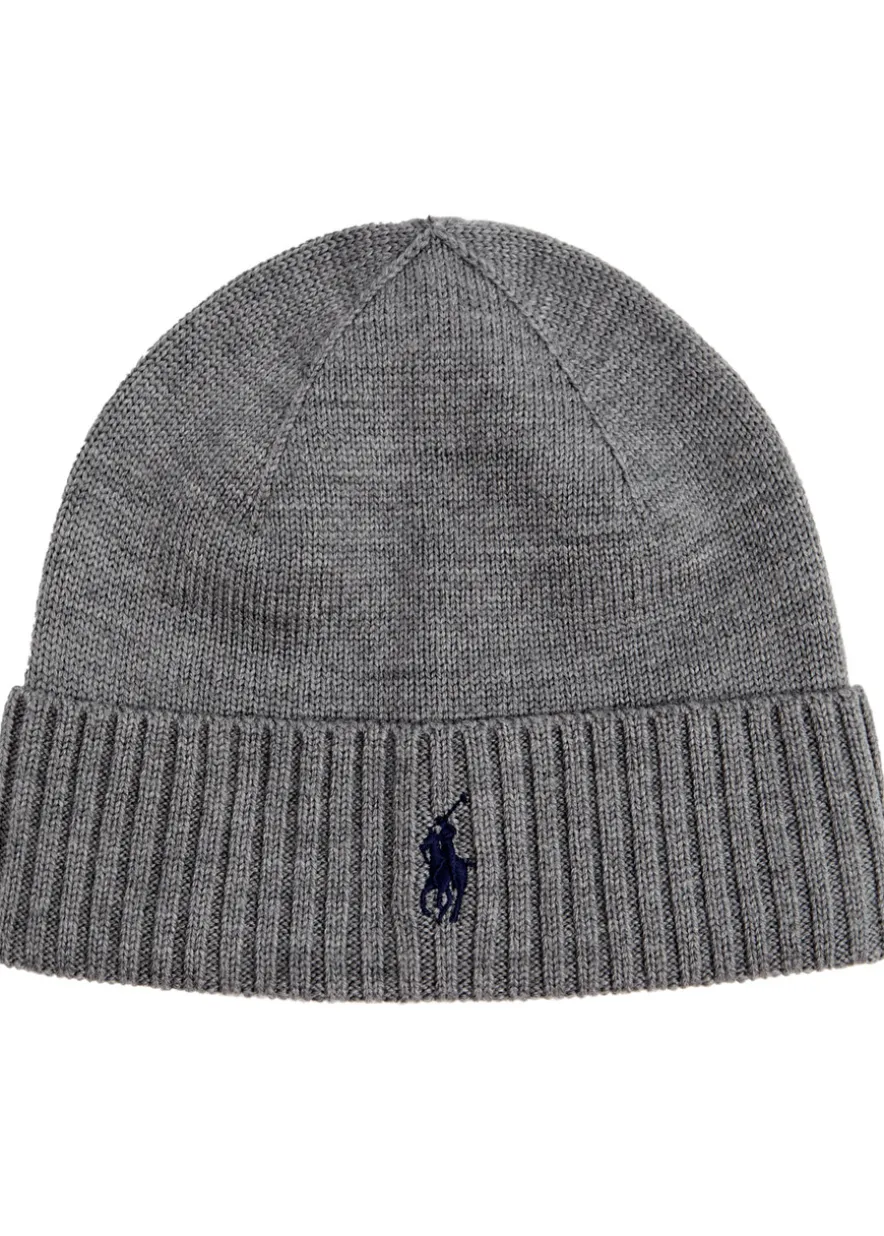 Logo-embroidered wool beanie