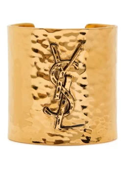 Logo hammered cuff