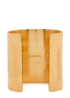 Logo hammered cuff
