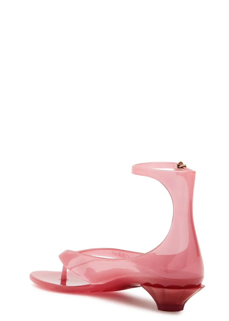 25 logo jelly sandals