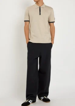 Logo jersey polo shirt