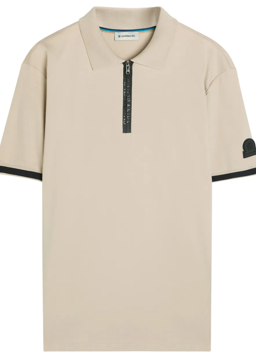 Logo jersey polo shirt