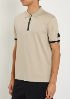 Logo jersey polo shirt