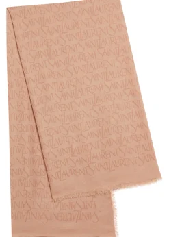 Logo-monogrammed modal-blend scarf
