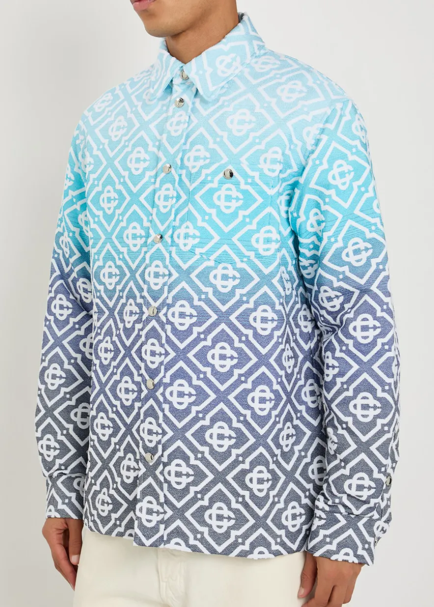 Logo-monogrammed woven overshirt