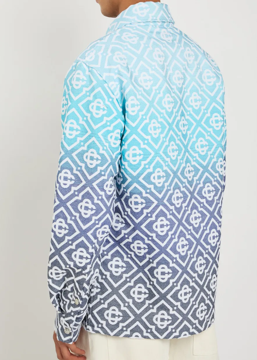 Logo-monogrammed woven overshirt
