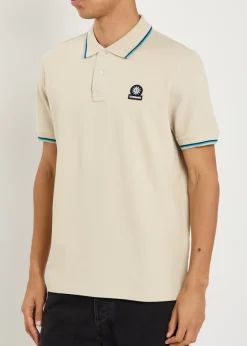 Logo piqué cotton polo shirt