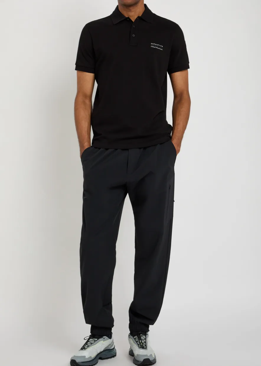 Logo-print cotton polo shirt