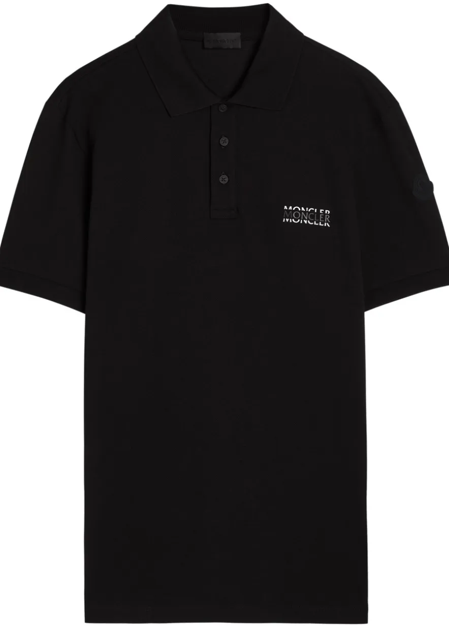 Logo-print cotton polo shirt