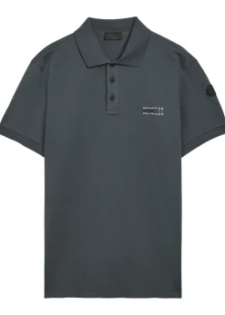 Logo-print cotton polo shirt