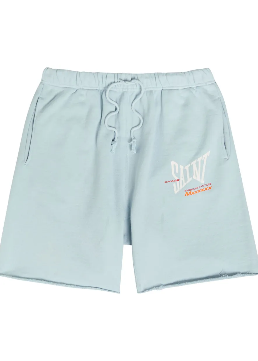 Logo-print cotton shorts