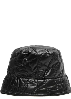 Logo quilted shell bucket hat