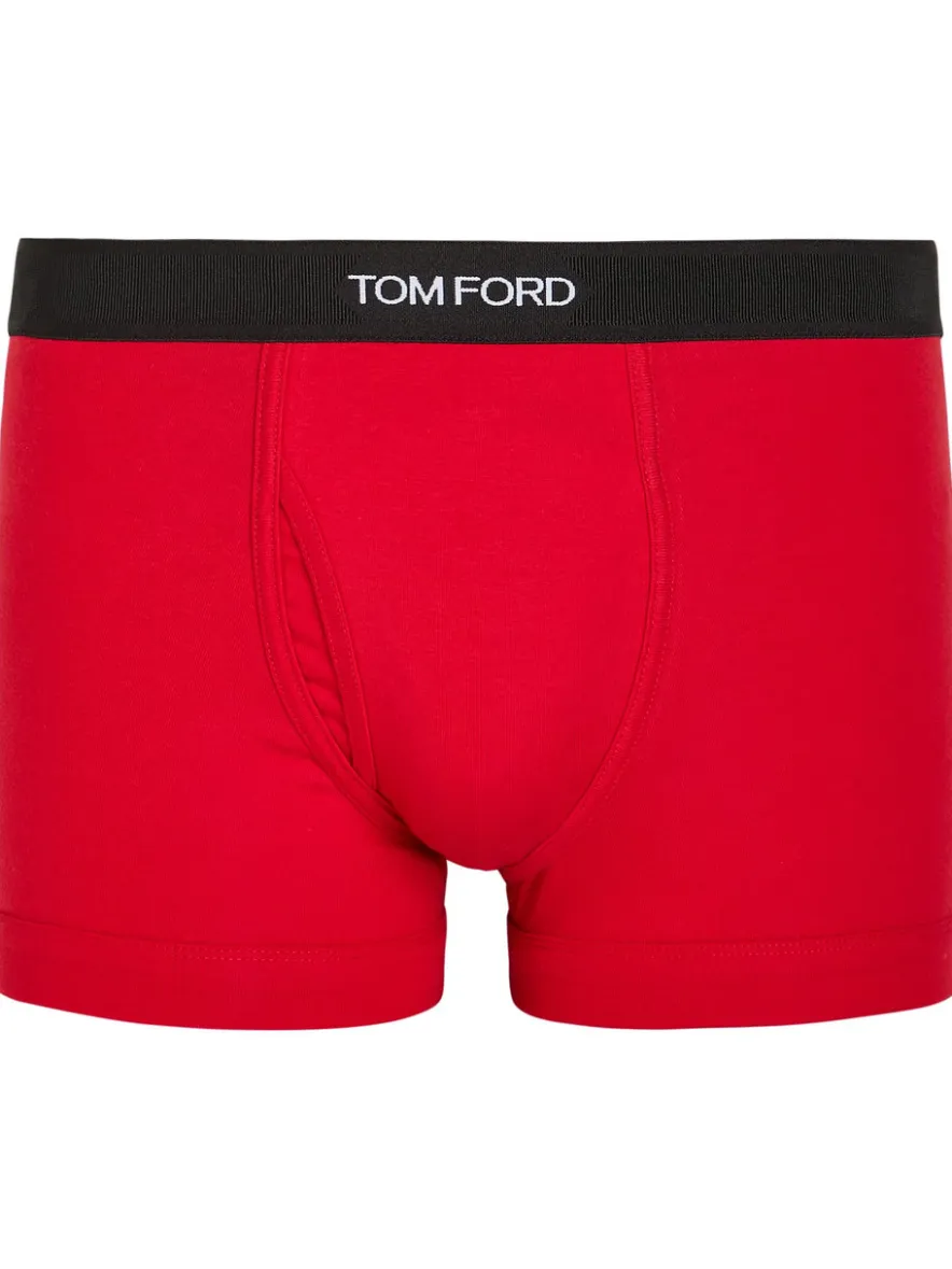 Logo stretch-cotton boxer briefs