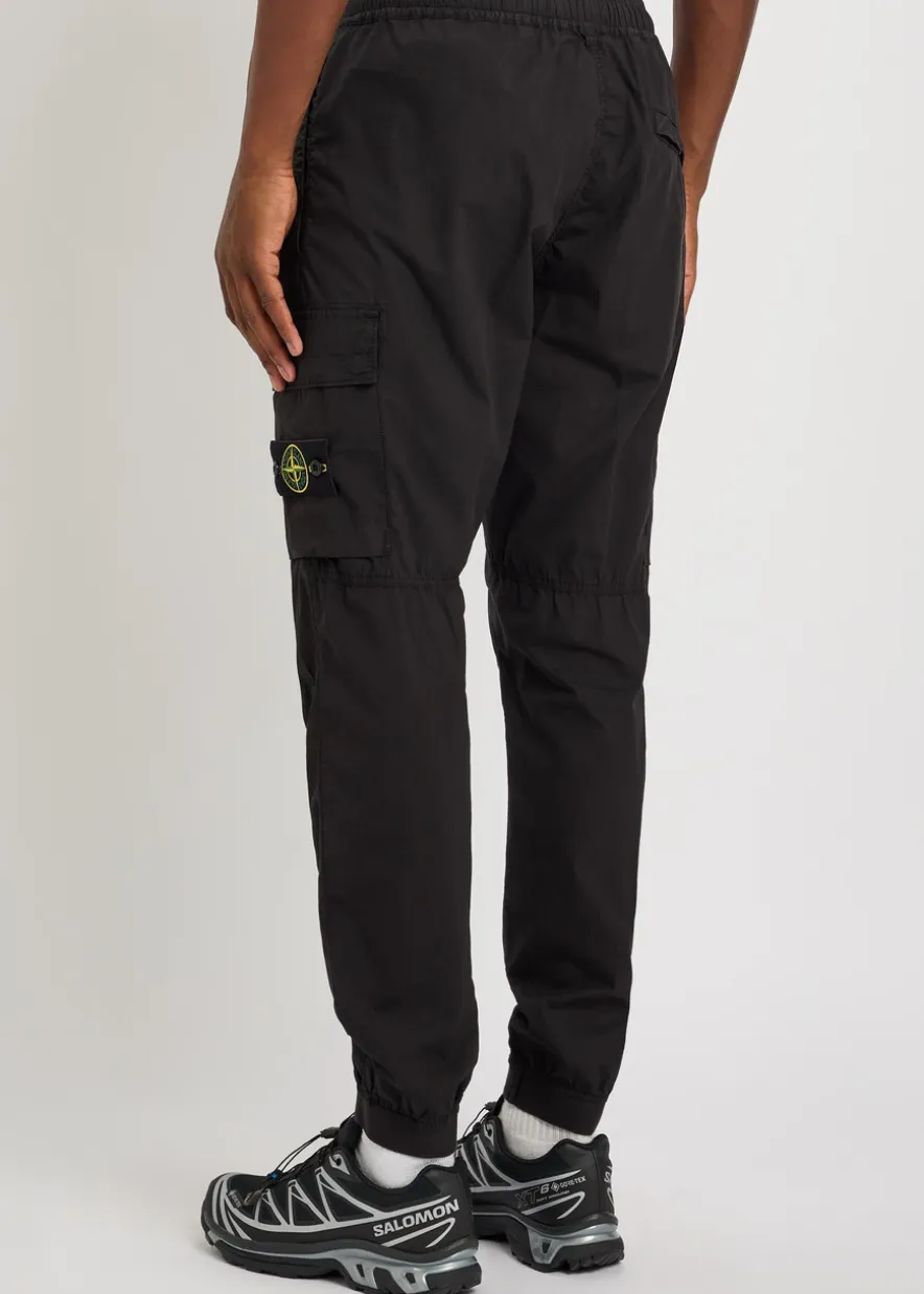 Logo stretch-cotton cargo trousers