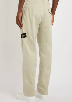 Logo stretch-cotton trousers
