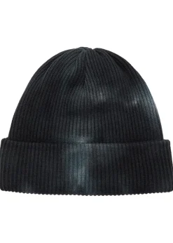 Logo tie-dye ribbed cotton beanie